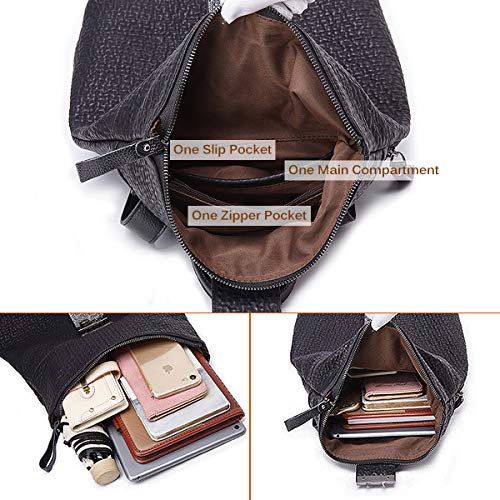 Bolsos Mochila Mujer Antirrobo Bolso de Hombro, JOSEKO Mochila de PU Cuero Piel Mochilas Casual Bolsa Bandoleraer Bolsa de Mensajero