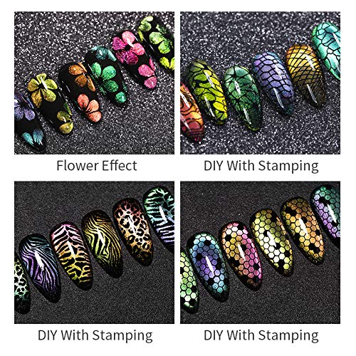 BORN PRETTY 9D Galaxy Cat Eye Nail Gel Chameleon Magnetic Soak Off UV/LED Nail Varnish 5ml Manicure Gel Lacquer 6 Boxes