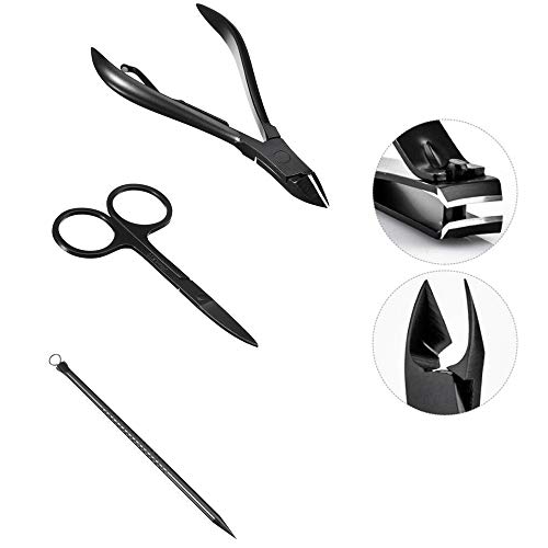 BOROK Análisis De Cara Y Uña por,Lifter & Under Nail Cleaner Recorte Cortaúñas Cortaúñas De Precisión para Uñas Gruesas Y Profundas Pr Kit De Manicura Y Pedicura La Uña Más Afilada Cortauñas