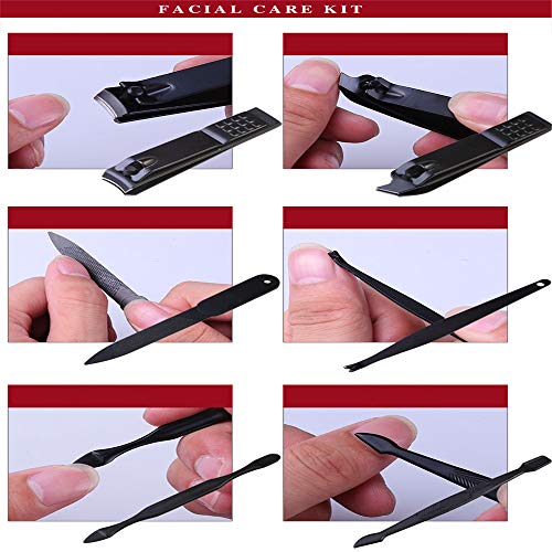 BOROK Colector para Uñas Encarnadas O Gruesas,Cortaúñas para Hombres Y Mujeres Faciales Herramientas para El Cuidado De Las Uñas Juego De Cortaúñas para Manicura Y Pedicura Análisis De Cara Y Uña por