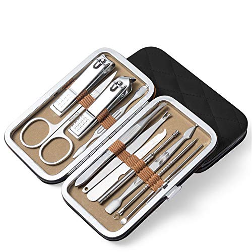 BOROK Colector para Uñas Encarnadas O Gruesas,Cortaúñas para Hombres Y Mujeres Faciales Herramientas para El Cuidado De Las Uñas Juego De Cortaúñas para Manicura Y Pedicura Análisis De Cara Y Uña por