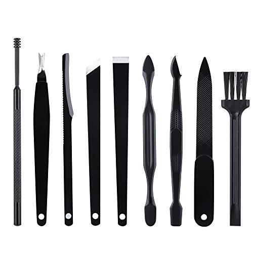 BOROK Cortaúñas para Uñas Gruesas,Cepillo De Limpieza para Fregar Las Uñas De Las Manos Cepillo De Uñas para Hombres Y Mujeres Análisis De Cara Y Uña por Manicure Pedicure Set Cortaúñas Cortauñas Uña