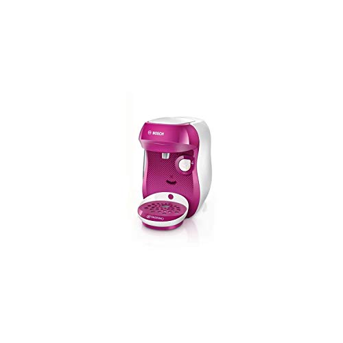 Bosch TAS1001 TASSIMO Happy Cafetera de cápsulas, 1400 W, color rosa