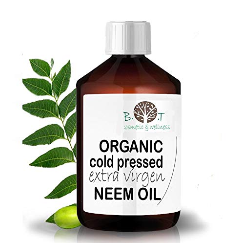 B.O.T cosmetic & wellness Aceite de Neem Virgen Prensado en Frío Primera Presión 100% Puro Bio Non Refinado (100 ml) Azadirachtin 3123.32 ppm.