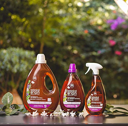 Botanical Origin Detergente para lavadora ecológico apto para pieles sensibles, Fragancia Jazmín Fresco y Lavanda Silvestre - 70 lavados