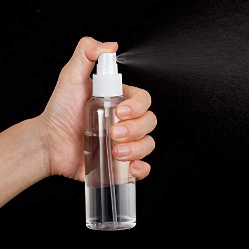 Bote Spray Botella de Aerosol Vacío Plástico Transparente Niebla Fina Atomizador de Viaje Conjunto de Botellas (4 * 100 ML)