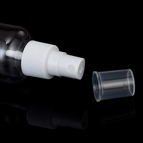 Bote Spray Botellas Vacía De Plástico Transparentes Contenedor de Pulverizador, 4 Piezas (100ml, 4 color)