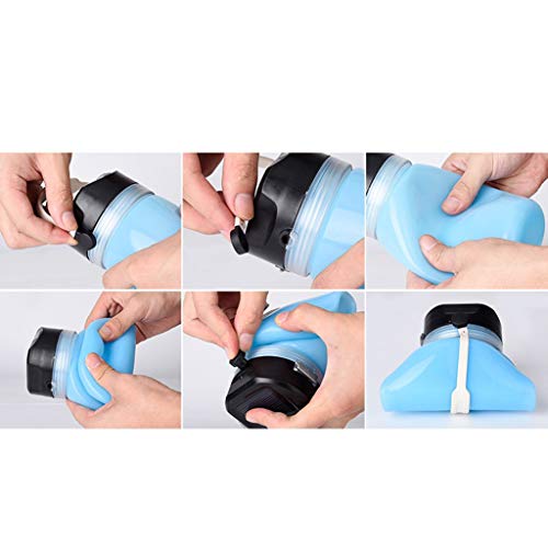 Botella Agua Niños Solar Resplandor Cargada Gel De SíLice Plastico Plegable Cantimploras Explorador Camping Y Botellas De Agua