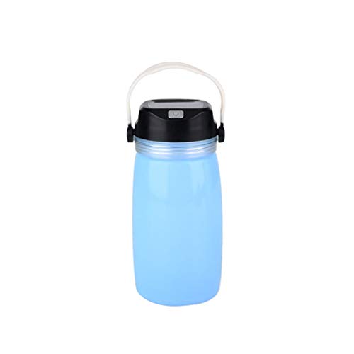 Botella Agua Niños Solar Resplandor Cargada Gel De SíLice Plastico Plegable Cantimploras Explorador Camping Y Botellas De Agua