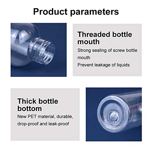 Botellas de Spray, Transparente Botella de Spray, Spray Pulverizador Atomizador Spray Transparente, Niebla Fina Atomizador de Viaje Conjunto de Botellas(Juego de 6)