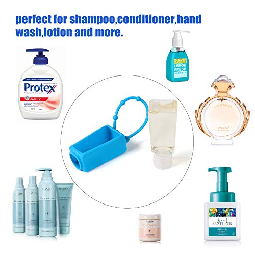 Botellas de viaje de plástico, 12 unidades, 30 ml, a prueba de fugas, contenedor de líquidos con tapas abatibles, perfectas para niños desinfectantes de manos