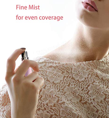 Botellas recargables para perfume de 5 ml – Mini atomizador de perfume de viaje – Botella de aerosol portátil (2 unidades)
