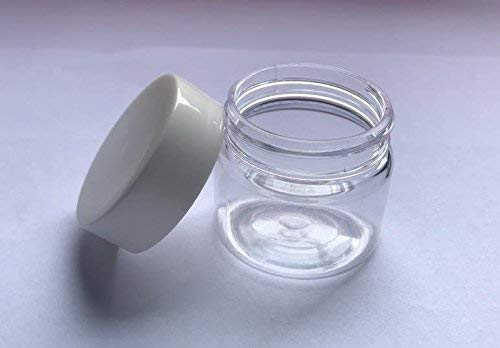 Botes de plástico transparente redondos de 30 ml con tapa de rosca, vacíos, para maquillaje, sombra de ojos, uñas, polvos de labios hechos a mano y otros productos de belleza