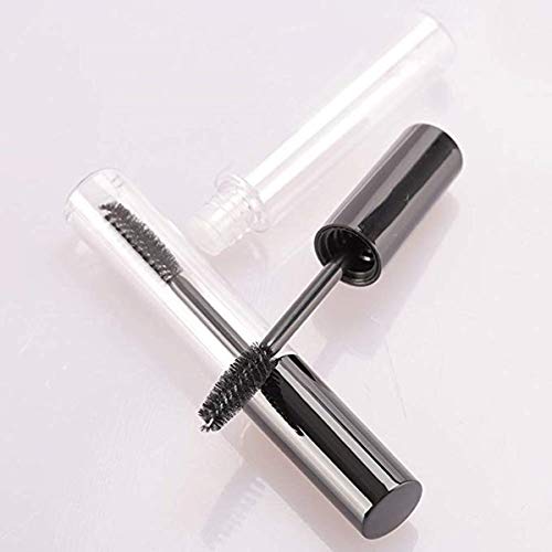 Botes vacíos reutilizables de 10 ml para aceite de crecimiento de pestañas o máscara, con cepillo, para el hogar y viaje, 5 unidades