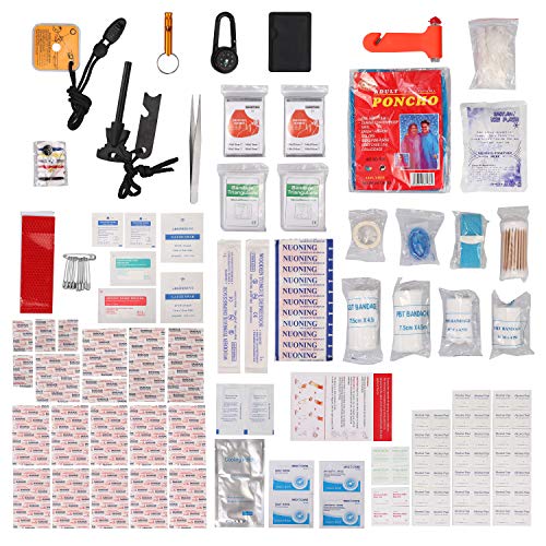 Botiquin de Primeros Auxilios 242 Articulos Estuche Medico de Seguridad para Supervivencia