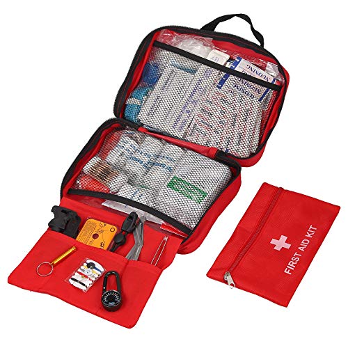 Botiquin de Primeros Auxilios 242 Articulos Estuche Medico de Seguridad para Supervivencia