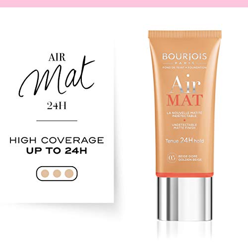 Bourjois Air Mat Fdt Base de Maquillaje Tono 05 Golden beige - 30ml