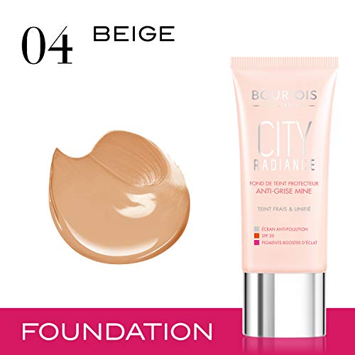 Bourjois City Radiance Base de Maquillaje Tono 04 Beige - 30 ml.