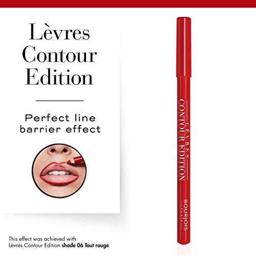 Bourjois Contour Edition, Perfilador de Labios Tono 06 Tout Rouge - 1.14 gr.