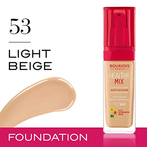 Bourjois Healthy Mix Base de Maquillaje Tono 53 Light Beige, 30 ml