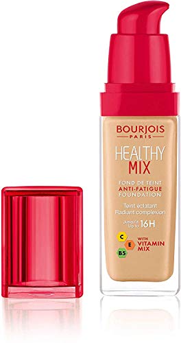 Bourjois Healthy Mix Base + Polvos bronceadores + corrector: Base de maquillaje tono 53, Polvos de maquillaje tono 04 y Corrector tono 051