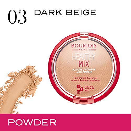 Bourjois Healthy Mix Powder Polvos Tono 03 Beige foncé / Dark beige - 60 gr.