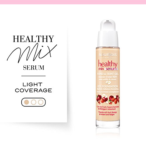 Bourjois - Healthy mix serum foundation, base de maquillaje, tono vanille clair