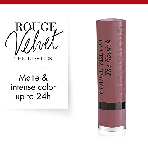 Bourjois Velvet The Lipstick Barra De Labios Tono 017( From Paris with Mauve), 2.4 gr