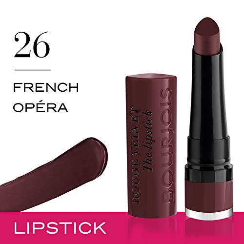 Bourjois Velvet The Lipstick Barra De Labios Tono 026 (French Opéra), 2.3 gr