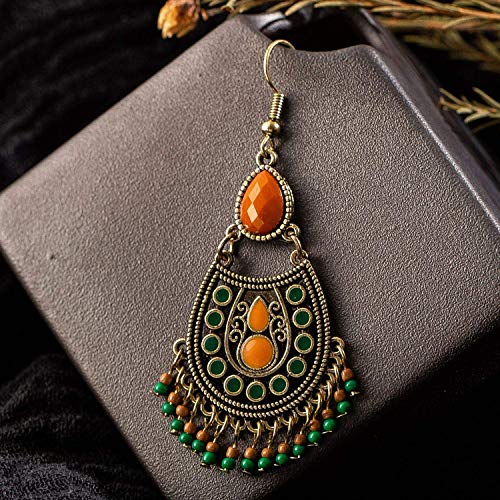 Bowen Jimmy Beads Tassel Earrings & Girls Water Drop Small Earrings Ethnic Geometric Earring,E020769Bb