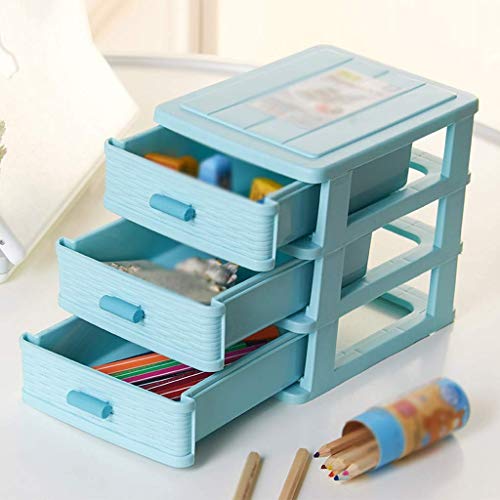 BOX Multi-Capa de la Piel Del Cajón Joyero de Tipo Cosmético Del Almacenaje de la Caja Plástica Simplicidad de Escritorio Del Lápiz Labial Productos para el Cuidado de Almacenamiento Cuadro de Visual