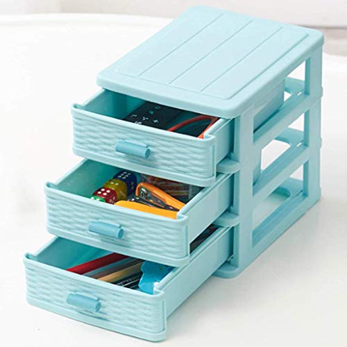 BOX Multi-Capa de la Piel Del Cajón Joyero de Tipo Cosmético Del Almacenaje de la Caja Plástica Simplicidad de Escritorio Del Lápiz Labial Productos para el Cuidado de Almacenamiento Cuadro de Visual