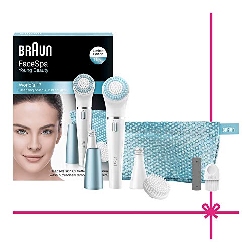 Braun Face SE832E - Set de regalo con depiladora facial y cepillo de limp