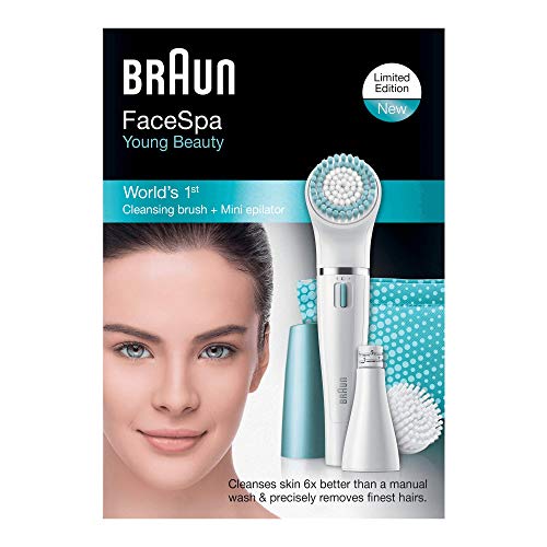 Braun Face SE832E - Set de regalo con depiladora facial y cepillo de limp