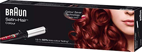 Braun Satin Hair 7 CU 750 - Rizador de pelo con iones activos, tenacillas con tecnología Color Saver, color negro