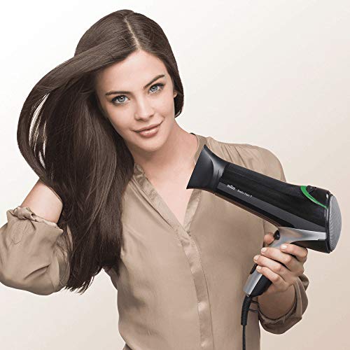 Braun Satin Hair 7 - Secador de pelo profesional con tecnología iónica, 2200 W, color negro