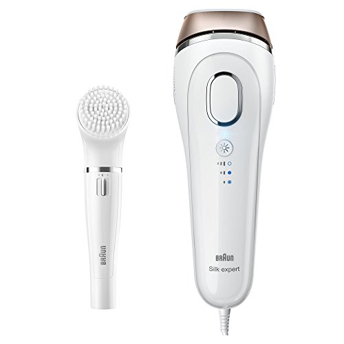 Braun Silk-Expert 5 IPL BD 5008 - Depiladora de luz pulsada para la depilación permanente en casa, con cepillo limpador facial