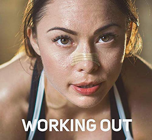 Breathe Strips Alivio de la congestión, tiras nasales antidrogas libres de drogas, 30 tiras (transparente)