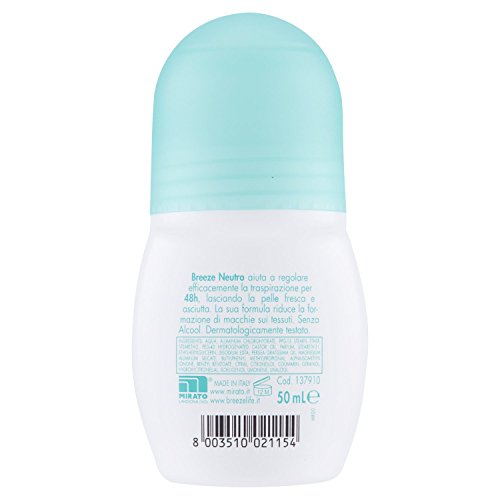 BREEZE Deo.roll-on neutro 50 ml. - Femenina desodorante y unisex