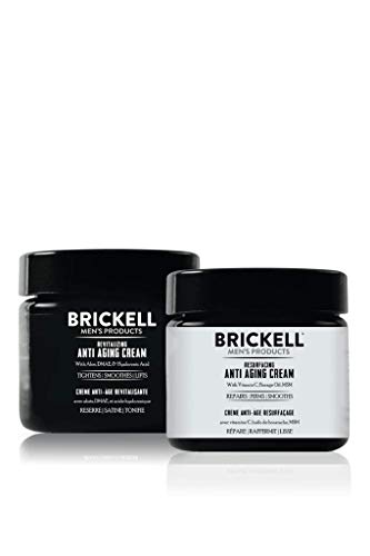 Brickell Men's Day and Night Anti Ageing Cream Rutina, Natural y Orgánica (Sin Perfume)