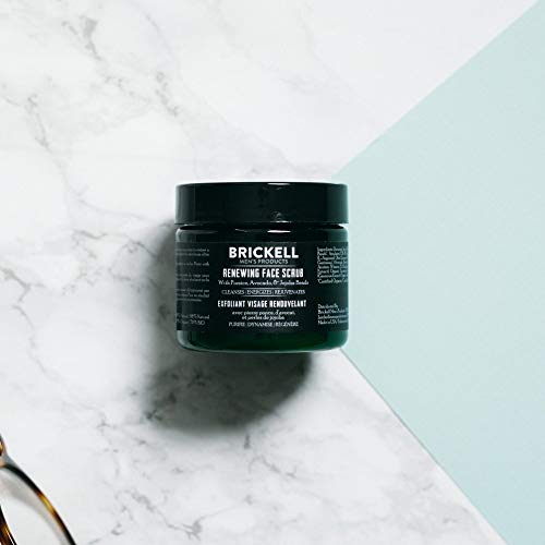 Brickell Men’s Products – Crema Exfoliante Facial Renovadora para Hombres – Crema Facial Exfoliante Natural y Orgánica – 59 ml