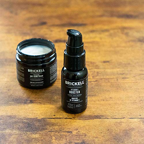Brickell Men's Vitamin C Booster para Hombres, Booster Natural y Orgánico de Vitamina C para Aumentar la Producción de Colágeno, Combatir las Arrugas y el Envejecimiento, 25 ml, Sin Perfume