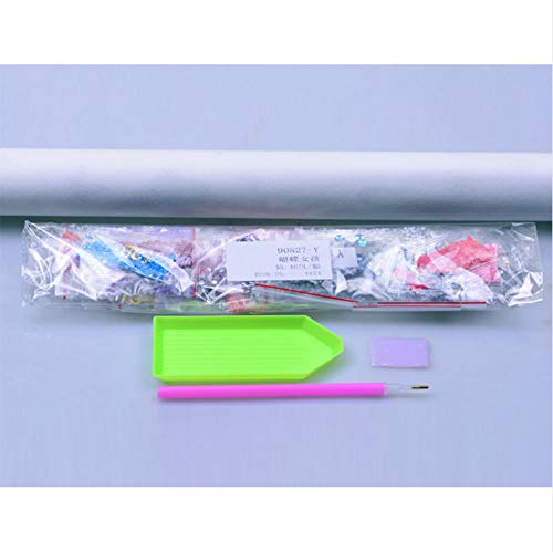 Bricolaje 5D Diamante Kits De Taladro De Pintura Rhinestone Arte De La Imagen Para El Hogar Decoración De Paredcastell Platja D'Aro Costa Brava 40X50CM