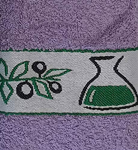 briebe Home 12 Paños de Cocina Rizo 100% algodón, 50X45cms, Hecho en Portugal, Multicolor con Dibujo Bordado, Juego de Trapos Suaves