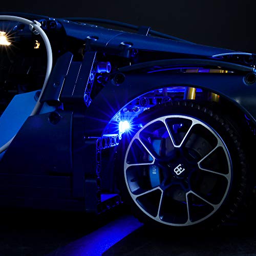 BRIKSMAX Kit de Iluminación Led para Lego Technic Bugatti Chiron,Compatible con Ladrillos de Construcción Lego Modelo 42083, Juego de Legos no Incluido