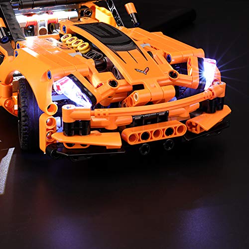 BRIKSMAX Kit de Iluminación Led para Lego Technic Chevrolet Corvette ZR1, Compatible con Ladrillos de Construcción Lego Modelo 42093, Juego de Legos no Incluido