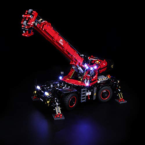BRIKSMAX Kit de Iluminación Led para Lego Technic Grúa Todoterreno, Compatible con Ladrillos de Construcción Lego Modelo 42082, Juego de Legos no Incluido
