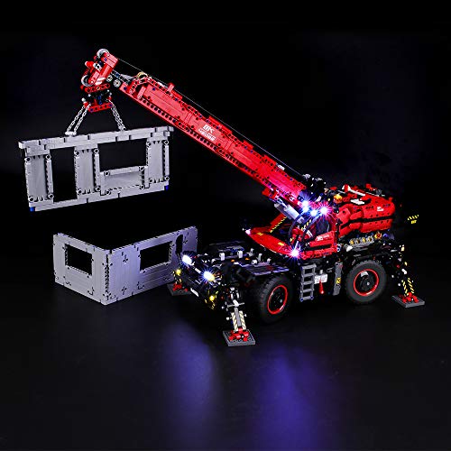 BRIKSMAX Kit de Iluminación Led para Lego Technic Grúa Todoterreno, Compatible con Ladrillos de Construcción Lego Modelo 42082, Juego de Legos no Incluido