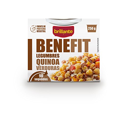 Brillante Benefit Legumbres Quinoa Verduras 250G - [Pack De 16] - Total 4 Kg