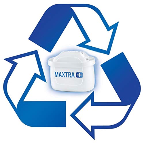 BRITA MAXTRA+ – Pack 4 filtros para el agua, Cartuchos filtrantes compatibles con jarras BRITA que reducen la cal y el cloro